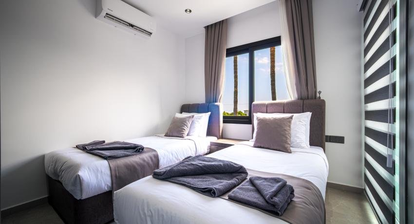 Two Bedroom Family Room with Private Balcony, Mountain & Sea View