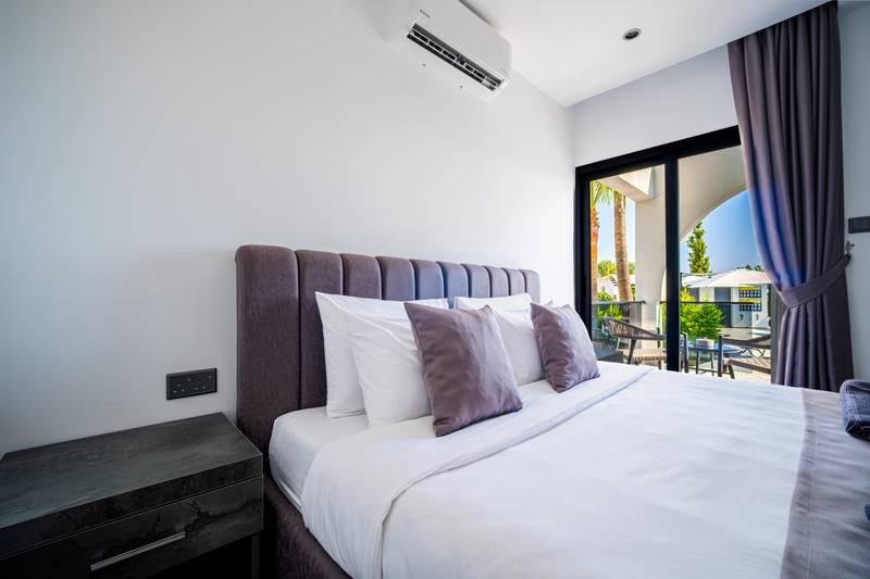 Classic Ground Floor Double Room with private terrace and pool view