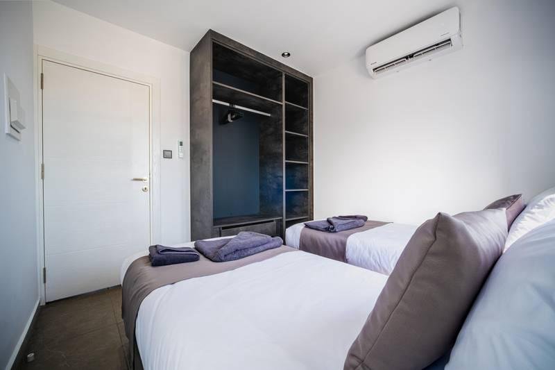 Two Bedroom Family Room with Private Balcony, Mountain & Sea View