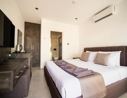 Classic Ground Floor Double Room with Private Terrace & Pool View