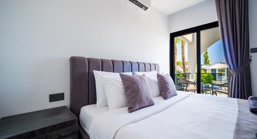 Classic Ground Floor Double Room with Private Terrace & Pool View