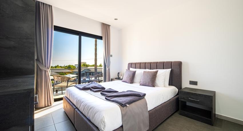 Classic First Floor Double Room with Private Balcony & Pool View