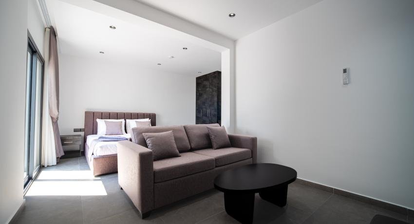 Comfort Double Room with Sofa Bed, Private Terrace, Pool & Mountain View