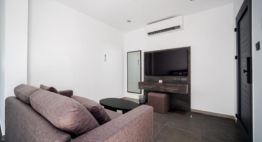 Comfort Double Room with Sofa Bed, Private Terrace, Pool & Mountain View