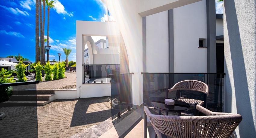 Comfort Double Room with Sofa Bed, Private Terrace, Pool & Mountain View